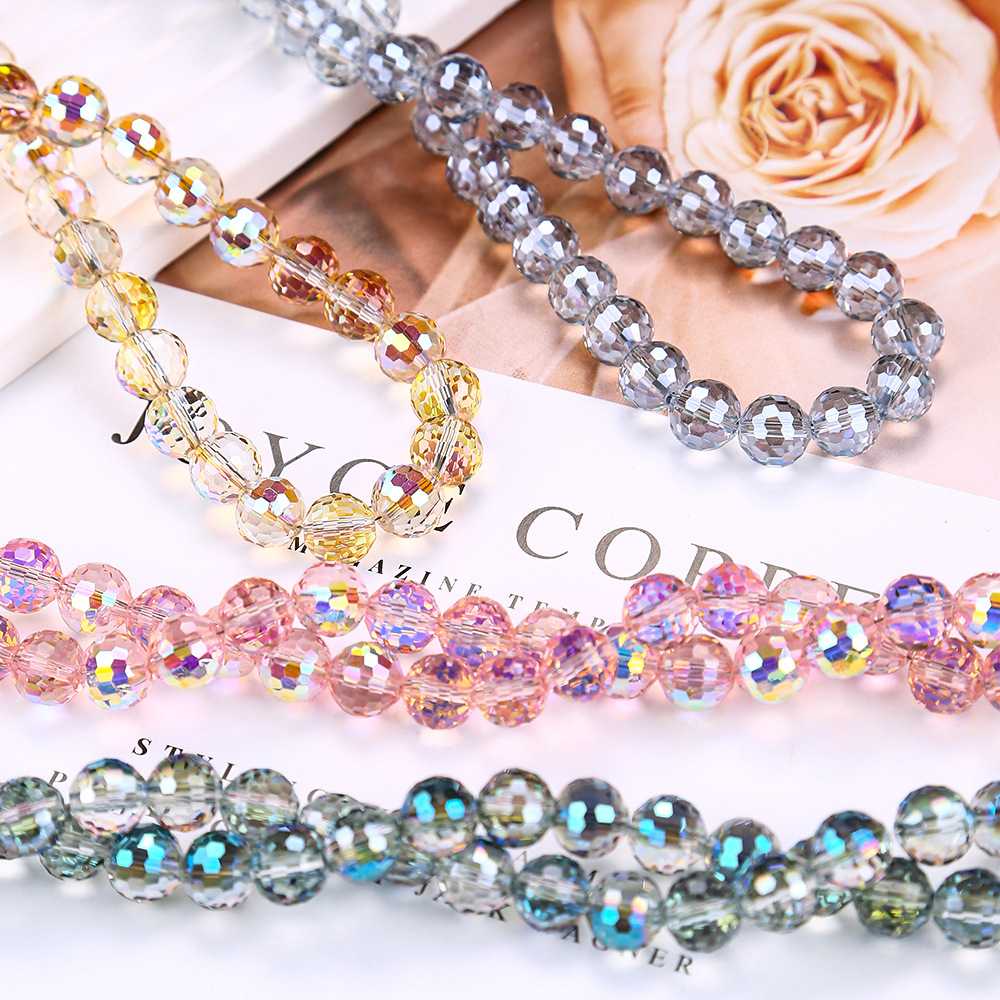 High Quality Transparent Bling Glass Crystal Disco Ball Beads【10mm size】