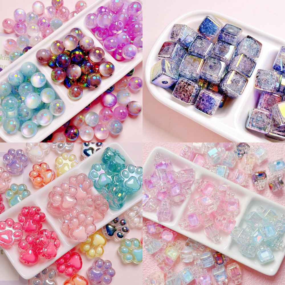 Acrylic Beads Lucky Bags for DIY Pen/Key Chain-Open in Live