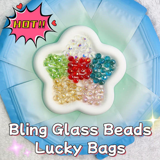 Bling Glass Crystal Beads Lucky Bags-Open in Live