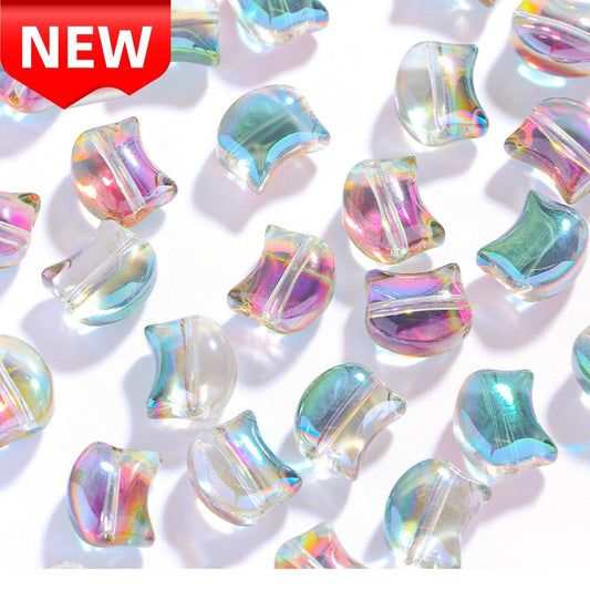 Cat Head Glass Beads 【9.5×8.2mm Size】