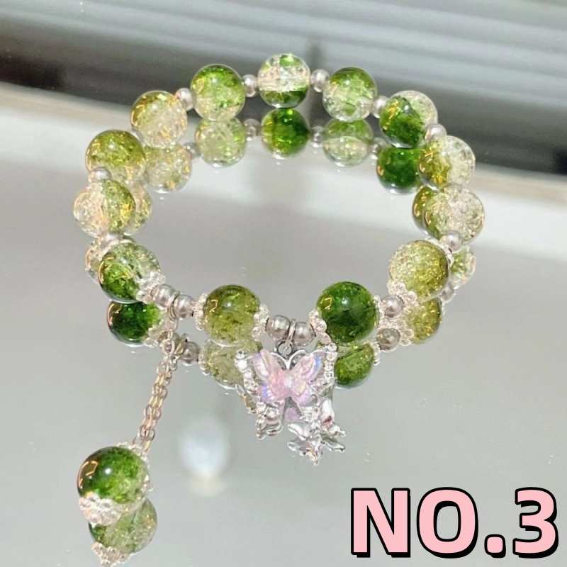 Butterfly Glass Bead Bracelets