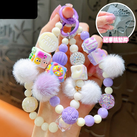 Pom-Pom Beads Phone/Key Chain