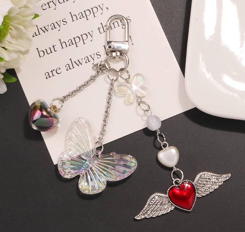 Sweet Cool Angel Heart Phone/Key Chain