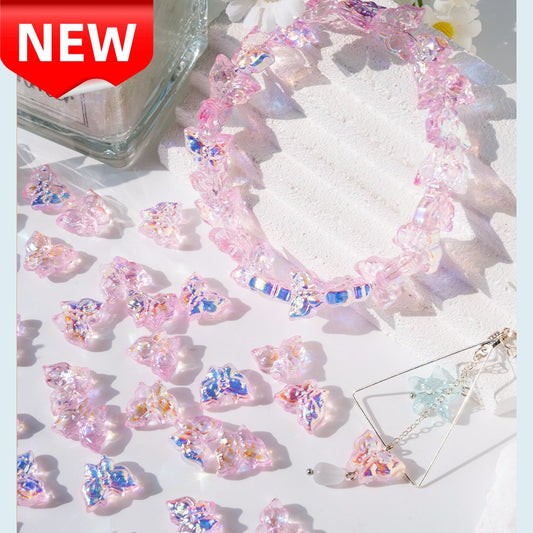 Butterfly Glass  Beads【14.7×12.1mm Size】