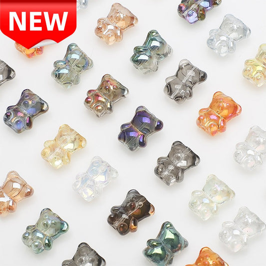 Bear Glass Beads【12×14mm Size】