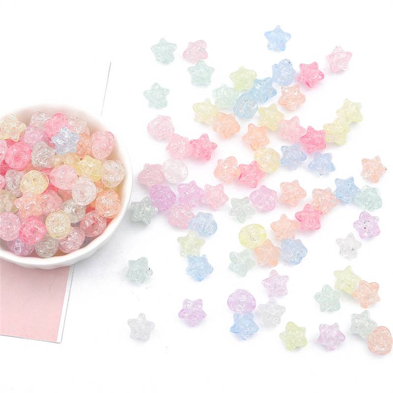 Colorful Acrylic Star Beads