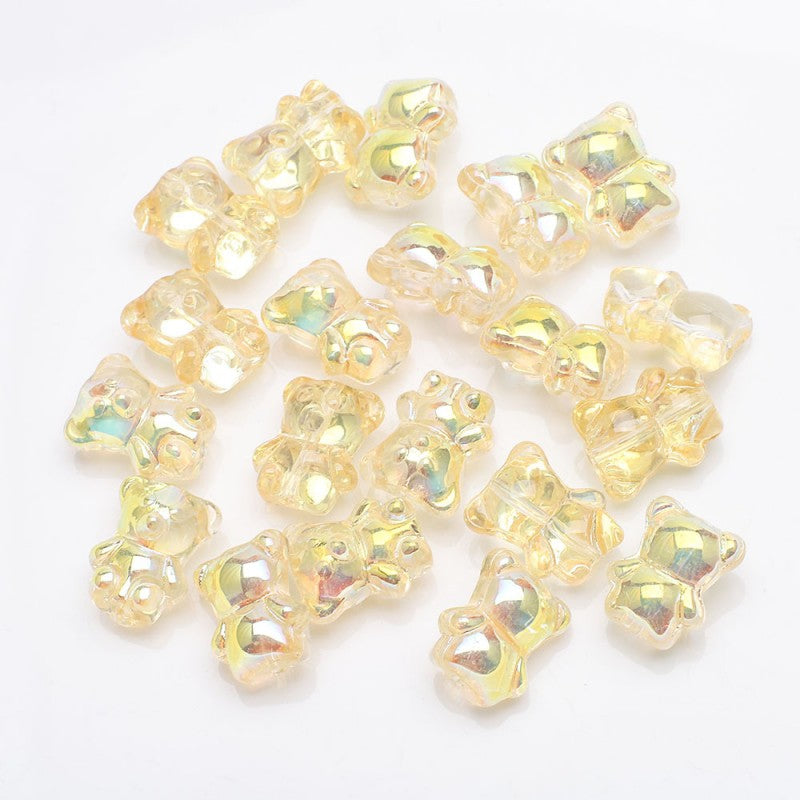 Bear Glass Beads【12×14mm Size】