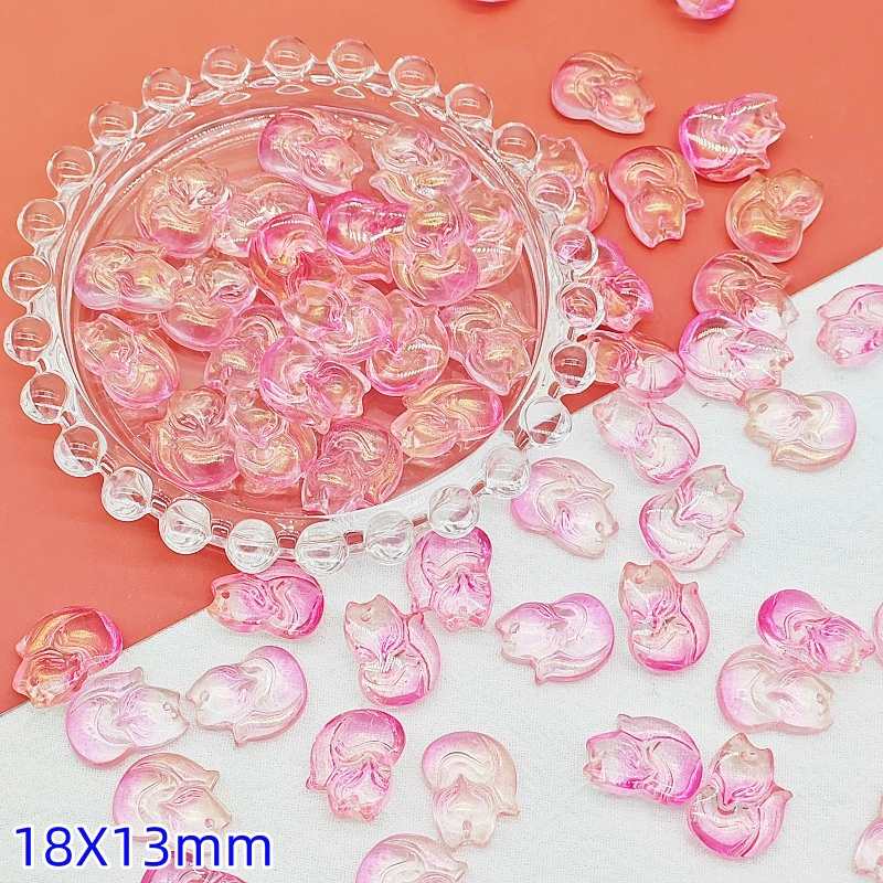 Fox Glass Beads【18×13mm Size】