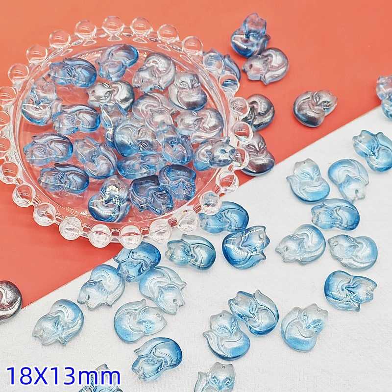 Fox Glass Beads【18×13mm Size】