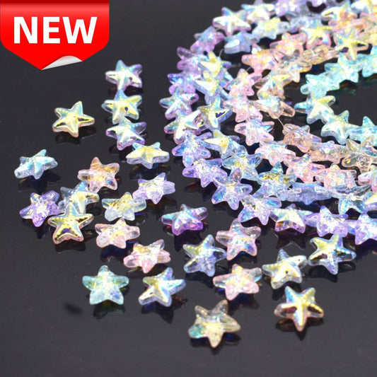 Shining Starfish Glass Beads【14×15mm Size】