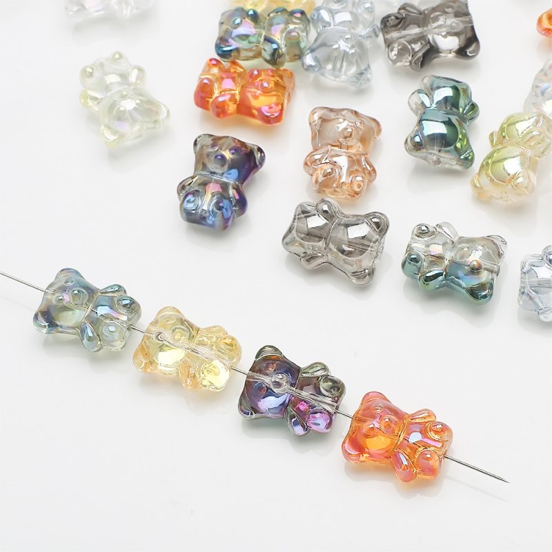 Bear Glass Beads【12×14mm Size】